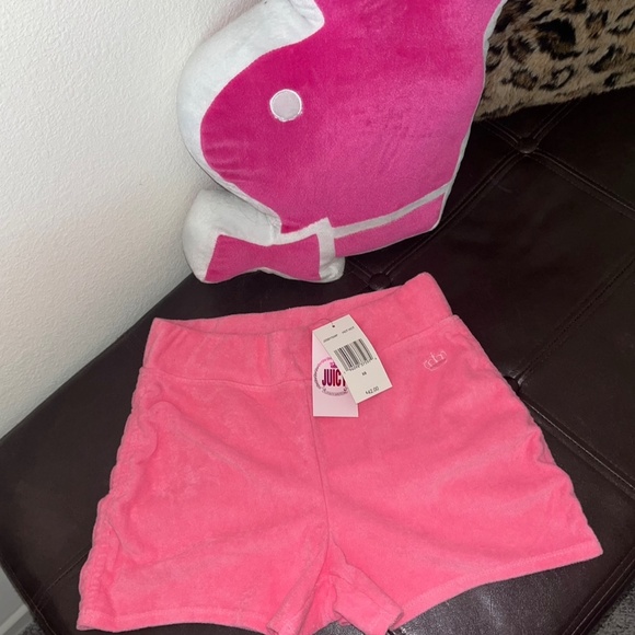 Juicy by Juicy Couture Pink Terry Cloth Shorts - NEW WITH TAGS! - Picture 2 of 5